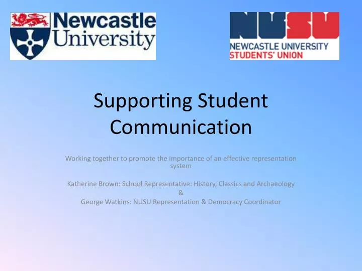 supporting student communication