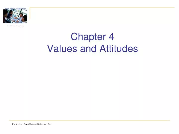chapter 4 values and attitudes