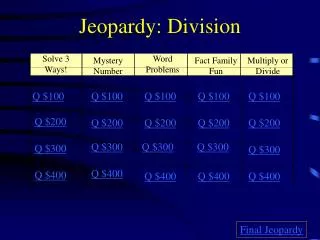 Jeopardy: Division