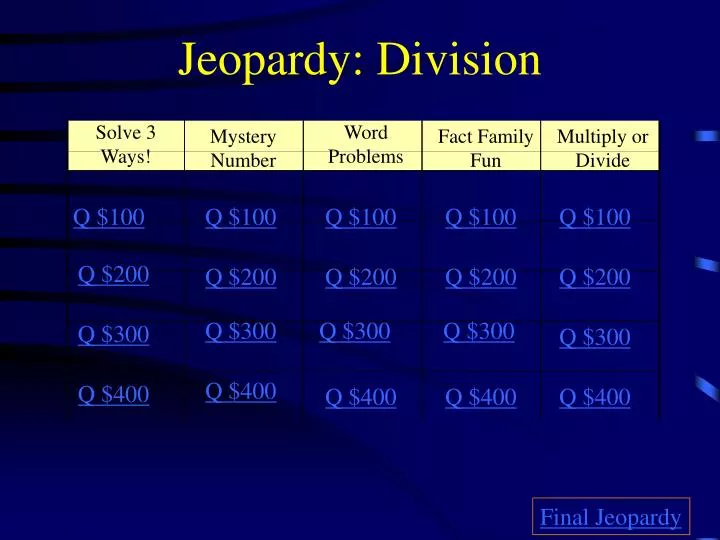 jeopardy division