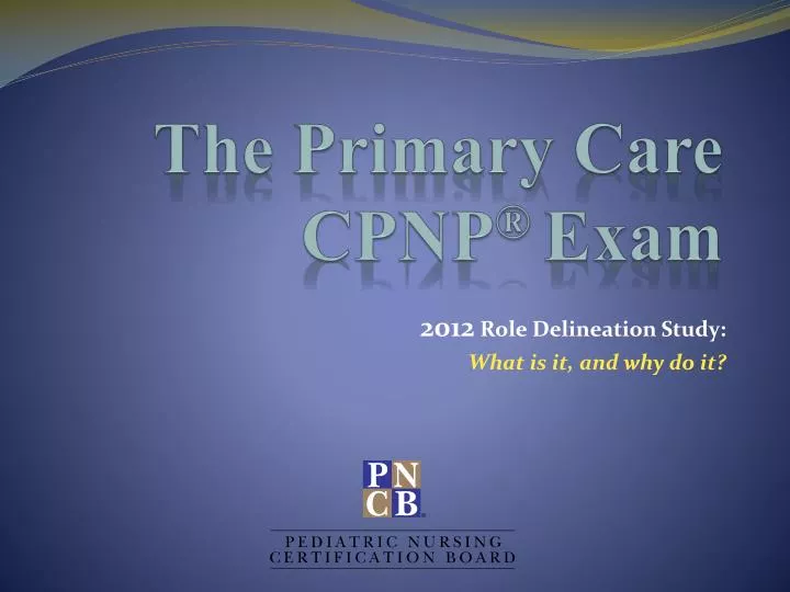 the primary care cpnp exam