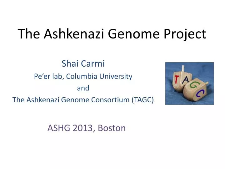 the ashkenazi genome project