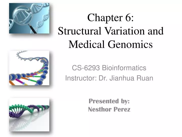chapter 6 structural variation and medical genomics