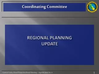 Regional Planning update