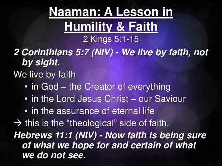 naaman a lesson in humility faith 2 kings 5 1 15