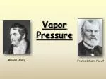 Vapor Pressure - slide 1