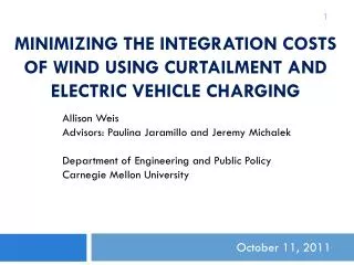 Minimizing the Integration Costs of Wind Using Curtailment and Electric Vehicle Charging