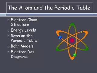 The Atom and the Periodic Table