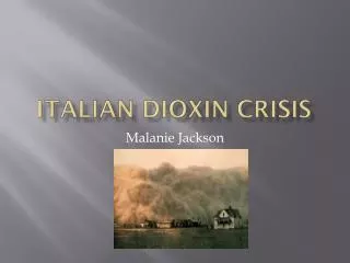 Italian dioxin crisis