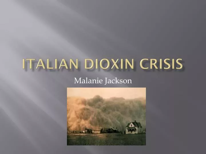 italian dioxin crisis