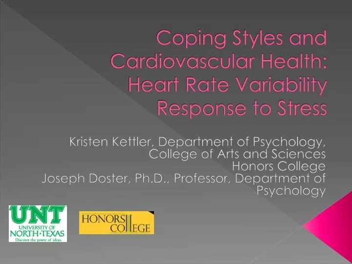 coping styles and cardiovascular health heart rate variability response to stress