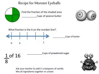 what fraction is the x on the number line