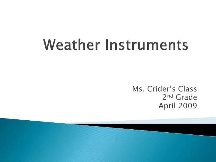 weather instruments