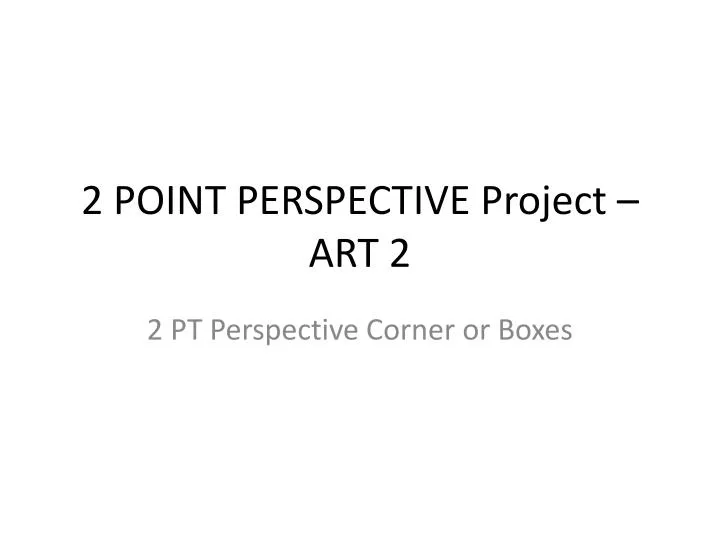 2 point perspective project art 2