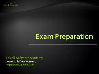 Exam Preparation