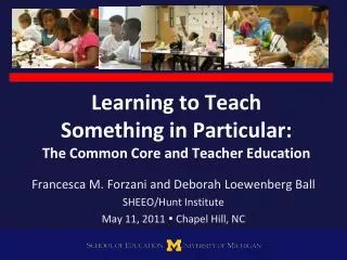 Learning to Teach Something in Particular: The Common Core and Teacher Education