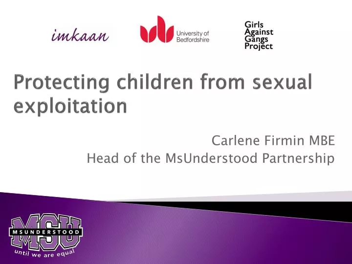 protecting children from sexual exploitation