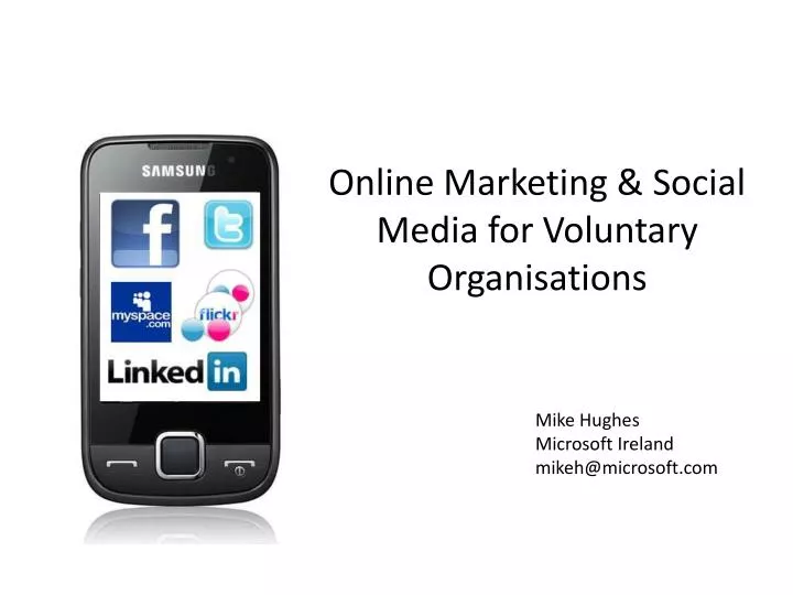 online marketing social media for voluntary organisations