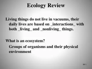 ecology review
