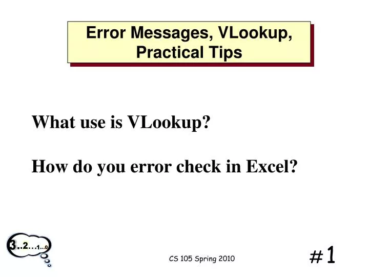 error messages vlookup practical tips
