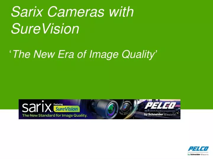 sarix cameras with surevision