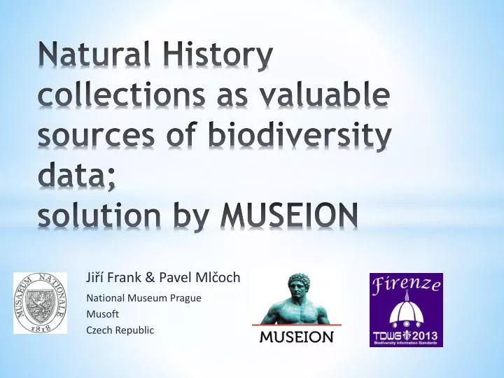 natural history collections as valuable sources of biodiversity data solution by museion