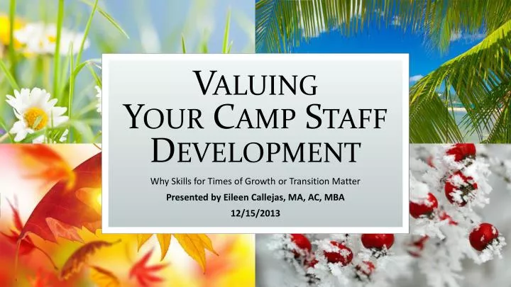 valuing your camp staff development