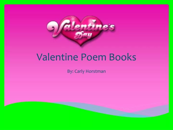 valentine poem books