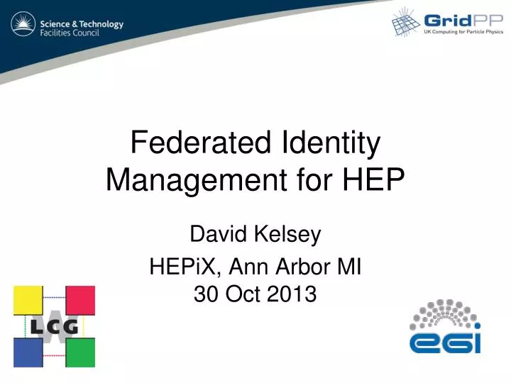 federated identity management for hep