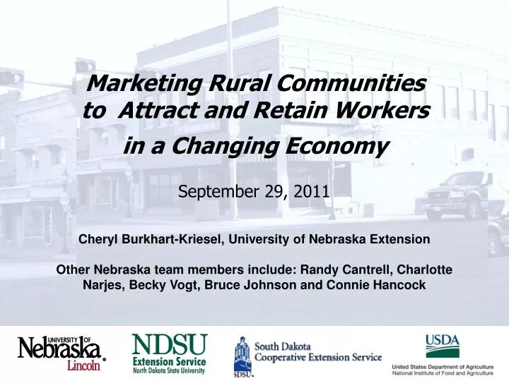 marketing rural communities to attract and retain workers in a changing economy september 29 2011