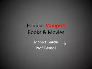 Popular Vampire Books &amp; Movies