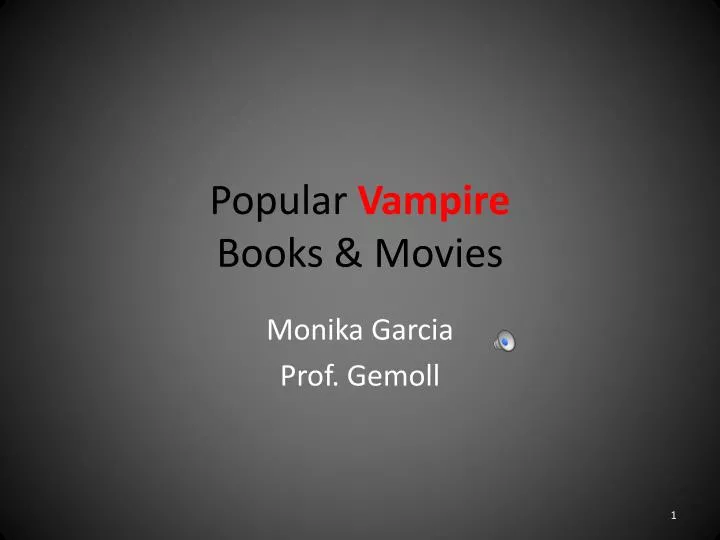 popular vampire books movies