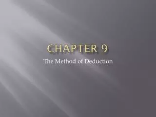 Chapter 9