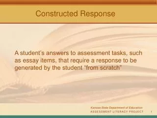 ASSESSMENT LITERACY PROJECT