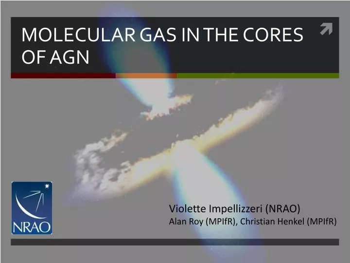 molecular gas in the cores of agn