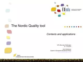 The Nordic Quality tool
