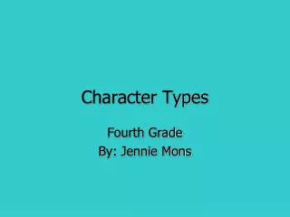 Character Types