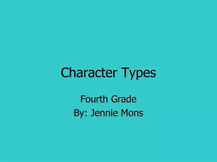 character types