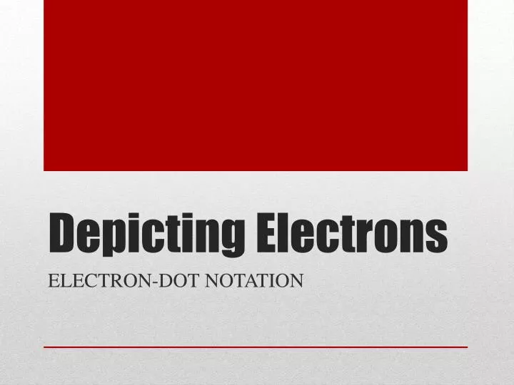 depicting electrons