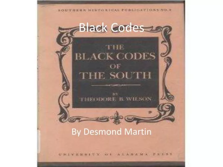 black codes