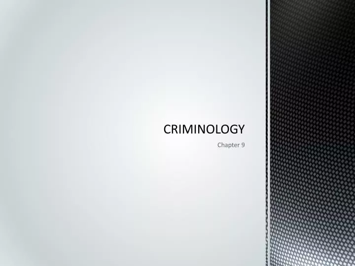 criminology