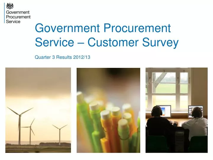 government procurement service customer survey