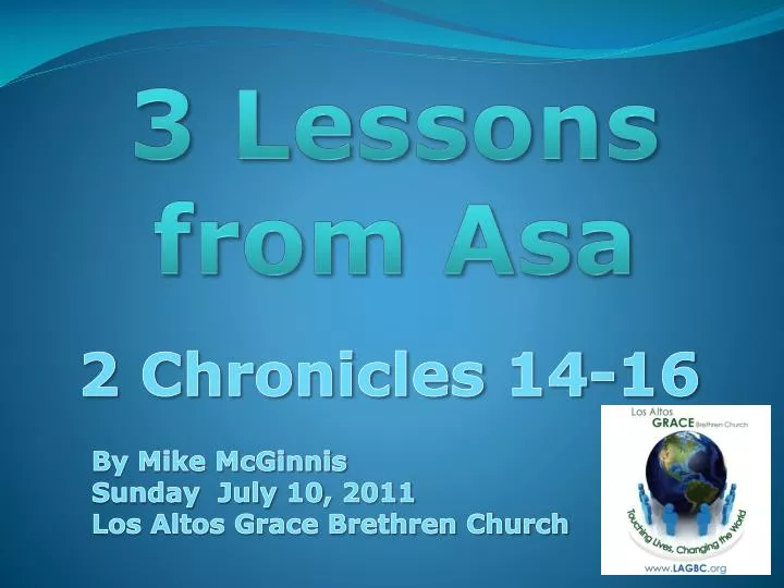 3 lessons from asa