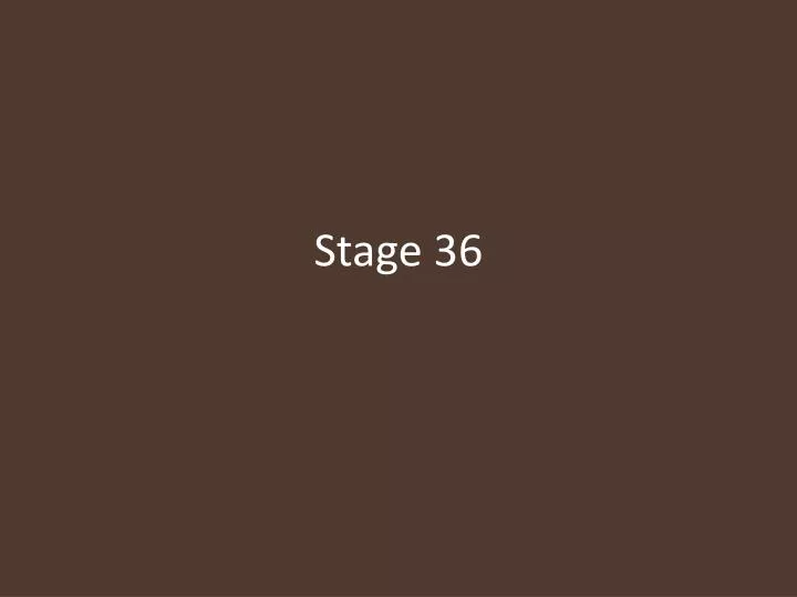 stage 36