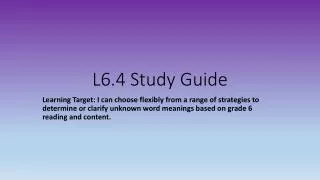 L6.4 Study Guide