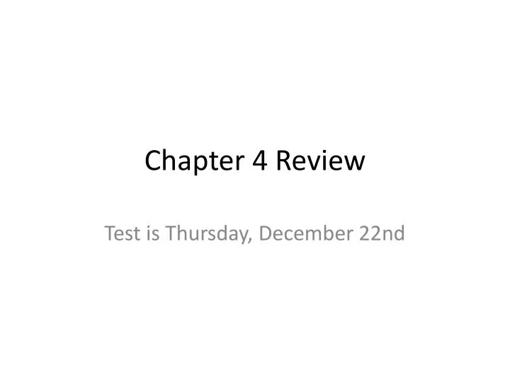 chapter 4 review