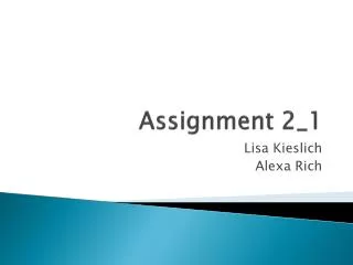 Assignment 2_1
