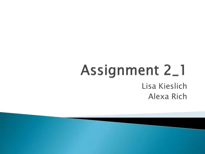 assignment 2 1