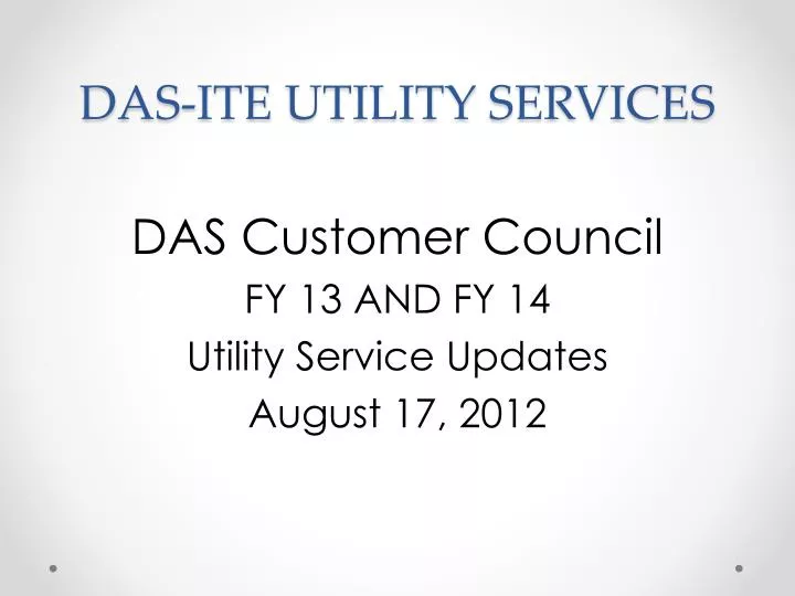 das ite utility services