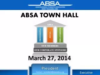 ABSA TOWN HALL March 27 , 2014